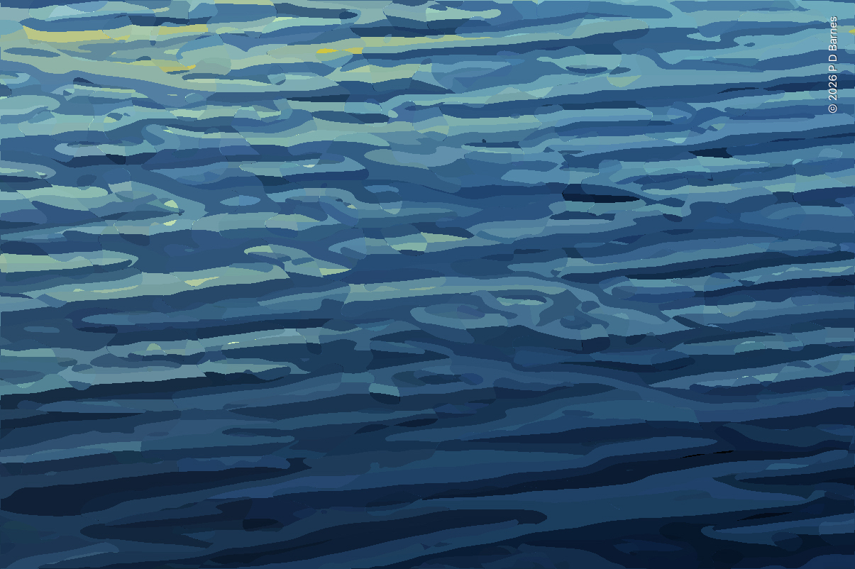 Abstracted image of water ripples, using Gimp GMIC
